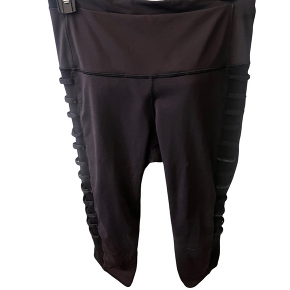 Lululemon Black Leggings with Side Cutouts - Picture 1 of 3